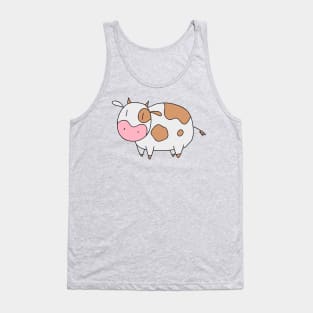 Light Brown Cow Tank Top